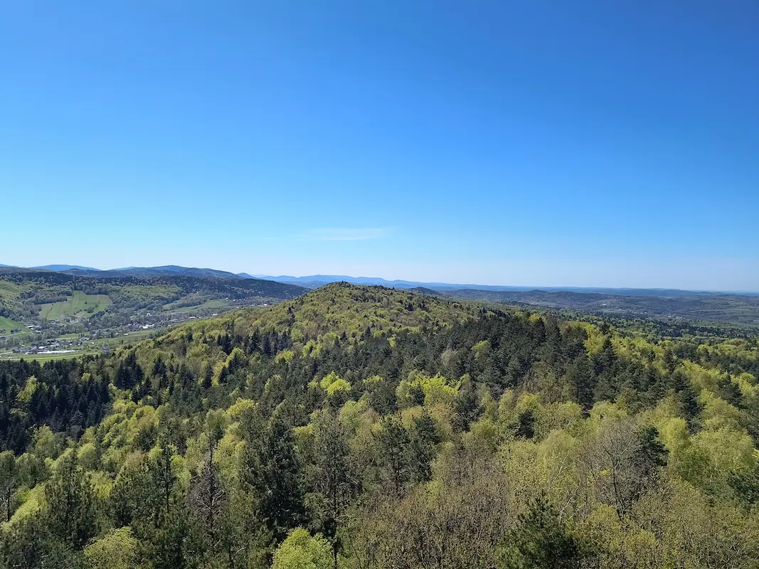 Panorama ze Szpilówki na góry