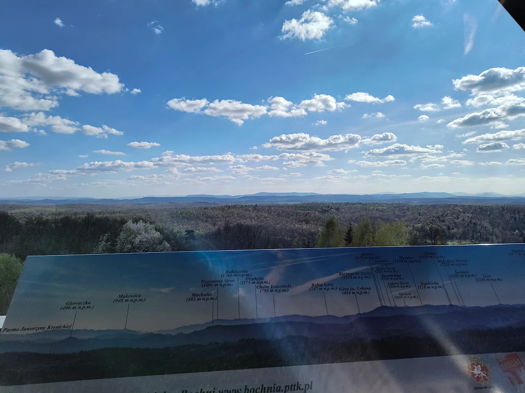 Panorama z Bocheńca na Brzesko i okolice